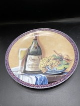 Wine &amp; Grapes Chateau Massi Formalities Baum Bros Collectible Plate - $11.30