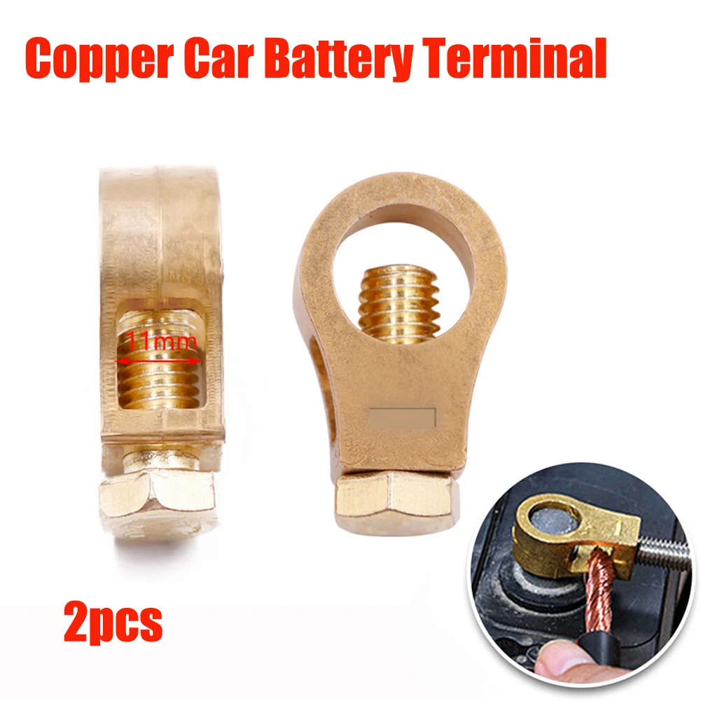 2Pcs Car Battery Terminal Wire Cable Clamp Top Quick Post Terminal Positive Nega - £39.97 GBP