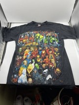 Vintage 90s Marvel T Shirt Mad Engine Size XS Black Panther Avengers Spider Man - £31.57 GBP