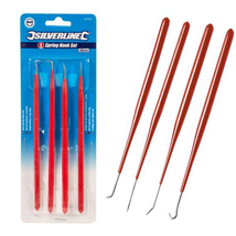 4 x Silverline Spring Hook Picks ORing Jewellery Model Making Spring Set... - $5.50