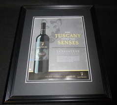 2015 Sassoregale Sangiovese Wine Framed 11x14 ORIGINAL Advertisement B - $34.64