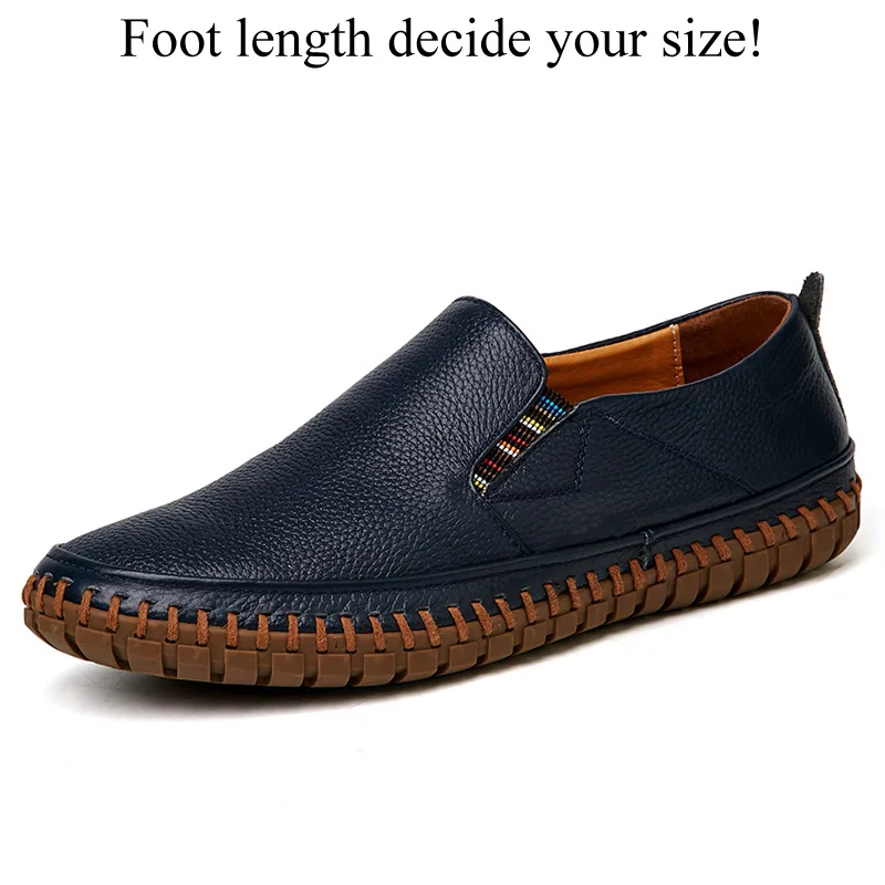 Ens leather shoes fashion casual driving shoes mocassin homme moccasins lightweight big thumb200