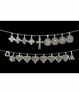 (19) Argento Sterling Collezione Di Celtico, Cuore, Croce &amp; Fiocco Neve ... - $262.33