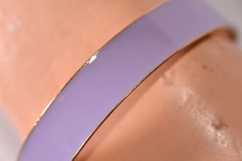 vintage lilac purple enamel bangle bracelet mod gogo - £7.90 GBP