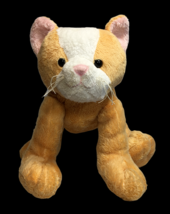 Ganz Acrobatz Cat LARGE Poseable Plush Stuffed Animal Orange Tabby H1085... - $150.00