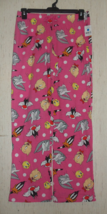 NEW WOMENS LOONEY TUNES PINK W/ NOVELTY PRINT KNIT PAJAMA PANTS  SIZE M - $31.94 CAD