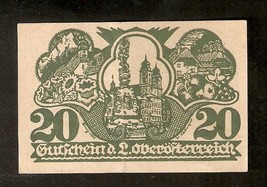 Austria Gutschein des Land Oberosterreich 20 heller 1920 Austrian Notgeld  - £2.35 GBP