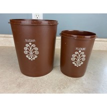 Tupperware Made In Canada Brown Sugar And Flour  Containers Without Lids - $9.89