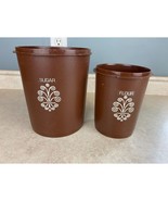 Tupperware Made In Canada Brown Sugar And Flour  Containers Without Lids - $13.56 CAD