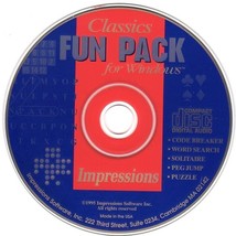 Classics Fun Pack For Windows (PC-CD, 1995) Windows - New Cd In Sleeve - £3.20 GBP