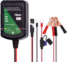 12 Volt Battery Charger 750Ma Smart Automatic Battery Charger and Maintainer Int - £22.37 GBP