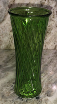 Green Floral Vase 8”H x 3 1/2”W Valentines,Easter,Xmas,Weddings,Everyday Use-NEW - £15.73 GBP