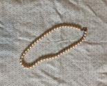 vintage Unbranded faux pearl necklace 16” Singled Size pearls Regular Clasp - $22.57
