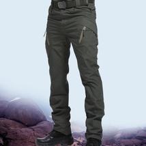 Men&#39;s Tactical Pants Multi Pocket Elastic Military Trousers Male Casual Autumn S - £28.35 GBP+