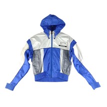 Vtg Champion Products USA Jaspo Hooded Athletic Windbreaker Track Jacket Japan - £30.43 GBP