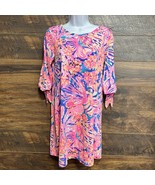 Lilly Pulitzer Women&#39;s Swirling Sea Dream Preston Dress Size Medium 100%... - $37.41 CAD