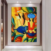 Picasso Style Abstract Hand Painted Canvas Painting Figure work Wall Art for Oil - $120.94+