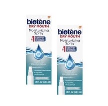 2 Biotene Moisturizing Mouth Spray 1.5 oz Gentle Mint Sugar Free 09/25 - £17.05 GBP
