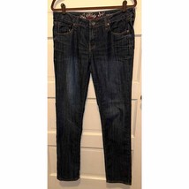 Refuge women’s dark wash straight leg jeans size 12L - $11.05