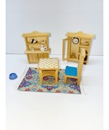 Cute Wooden Dollhouse Furniture Mini Cupboard With Fixed Kitchen Items R... - $476.49 MXN