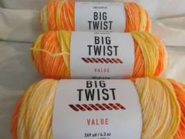 Big Twist Value lot of 3 Sunrise Ombre Dye Lot 450164 - £12.60 GBP