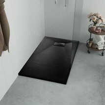 vidaXL Shower Base Tray SMC Black 35.4&quot;x27.6&quot; - $5,295.18 MXN