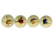 Style-Eyes Baum Brothers Fruit Writing Collection Set of 4 Dipping Bowls 4&quot; EUC - £14.91 GBP