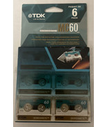 NEW TDK Microcassette Micro CassetteTapes MC60 6 Pack Blank Cassettes  - $17.42 CAD