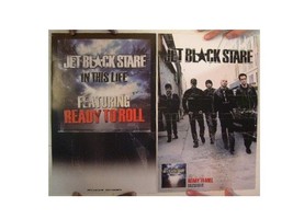Jet Black Stare Poster  Ready To Roll  Two Sided - $496.68 MXN