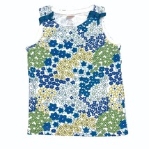 Gymboree Micro Floral Print Tank Top with Bows at Shoulders Spring Girl’s Size 4 - £4.90 GBP