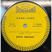 Dave Grusin 7&quot; Jukebox Compact 33 Sara Jane / The Party&#39;s Over Epic S 70580 - £7.96 GBP
