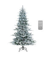 7 Feet Snow Flocked Artificial Christmas Tree with Cool White LED Lights... - €225,99 EUR 7 Feet Snow Flocked Artificial Christmas Tree with Cool White LED Lights... - €225,99 EUR