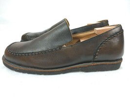 BED STU Loafers Men&#39;s 10 Brown Leather Moc Toe Slip On Casual Shoes Mocc... - $49.45