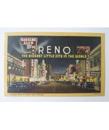 1951 Reno Nevada Postcard Virginia City At Night - $10.89