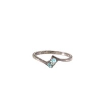 Sterling Silver 925 RJ Avon Oval Blue Topaz Ring size 9 - $35.63