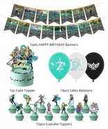 The Zelda Birthday Party Decorations,Cake Topper,Cupcake Toppers,Balloons - £19.10 GBP