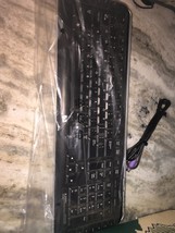 HP Model SK-2960 Keyboard Black Silver Used Working-Rare-SHIPS N 24 HOURS - $39.48