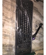 HP Model SK-2960 Keyboard Black Silver Used Working-Rare-SHIPS N 24 HOURS - £31.04 GBP