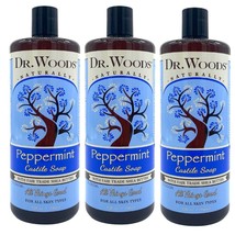 Dr. Woods Pure Peppermint Liquid Castile Soap with Organic Shea Butter- 32 Ounce - £63.95 GBP