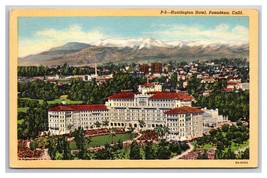 Huntington Hotel Pasadena California CA UNP Linen Postcard V24 - $2.92