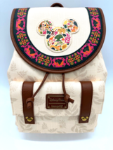 Disney Parks Animal Kingdom Loungefly Canvas Backpack Mickey Mouse Icon ... - $1,785.97 MXN