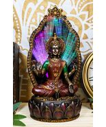 Ebros Vastu Hindu Goddess Lakshmi On Throne Colorful Fiber Optics Light ... - $1,000.69 MXN