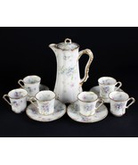 Theodore Haviland Schleiger 156F Limoges 12pc Chocolate Set, France, Dou... - £921.48 GBP