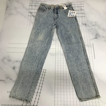Vintage Corniche Jeans Mens 33x32 Acid Washed Blue Dollar Signs High Ris... - $79.19
