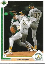 Baseball Card- Joe Slusarski 1991 Upper Deck #777 - $1.25