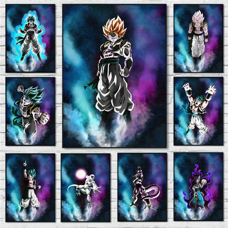 Anime Figures Dragon Ball Canvas Poster Print Picture Goku Vegeta Mural ... - £9.99 GBP+