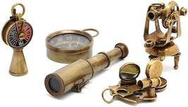 RII Captain’S Nautical Gift Set, Miniature Telescope, Theodolite, Telegr... - £28.92 GBP