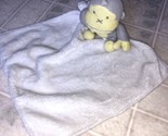 Baby Bum Duke Monkey Lovey Soft Toy Baby Blanket Gray Yellow Plush Knitted - $21.49