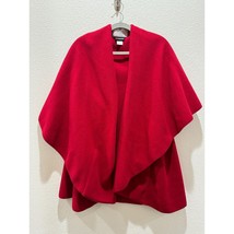 Janska POLARTEC - Fleece Shawl Wrap Poncho - Red - One Size - Pockets - ... - £28.67 GBP