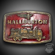 Vintage Belt Buckle 1976 Jimm Watson Halliburton Services USA Made By Le... - $32.99